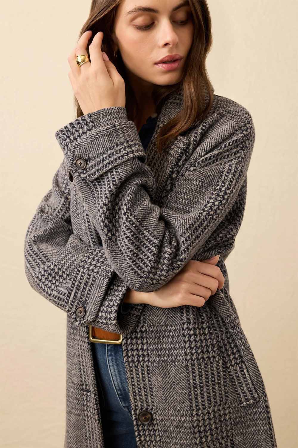 faherty atlantic plaid coat moontide glen detail