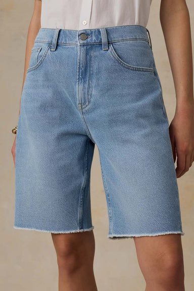 faherty boyfriend denim short bay drift wash front