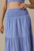 faherty coastal poplin maxi skirt deepwater stripe detail