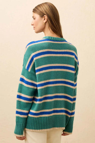 faherty heirloom summit po summit green stripe back