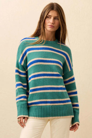 faherty heirloom summit po summit green stripe front