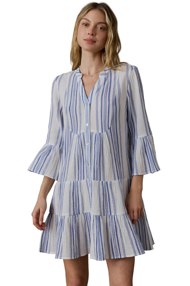 faherty kasey dress saltwater stripe
