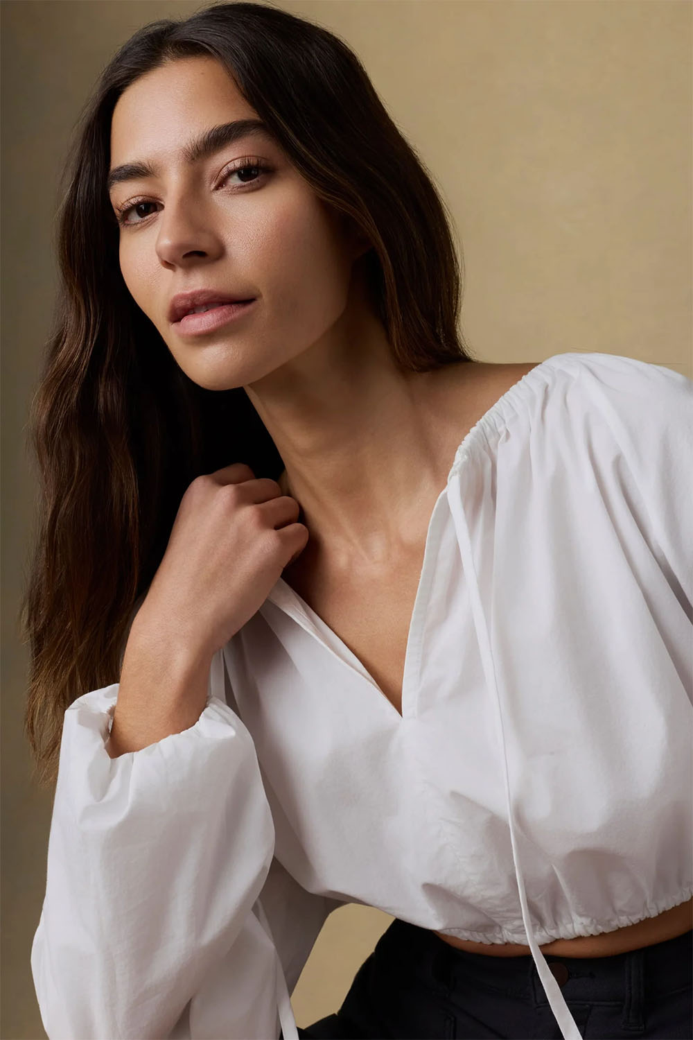 faherty nera top white detail