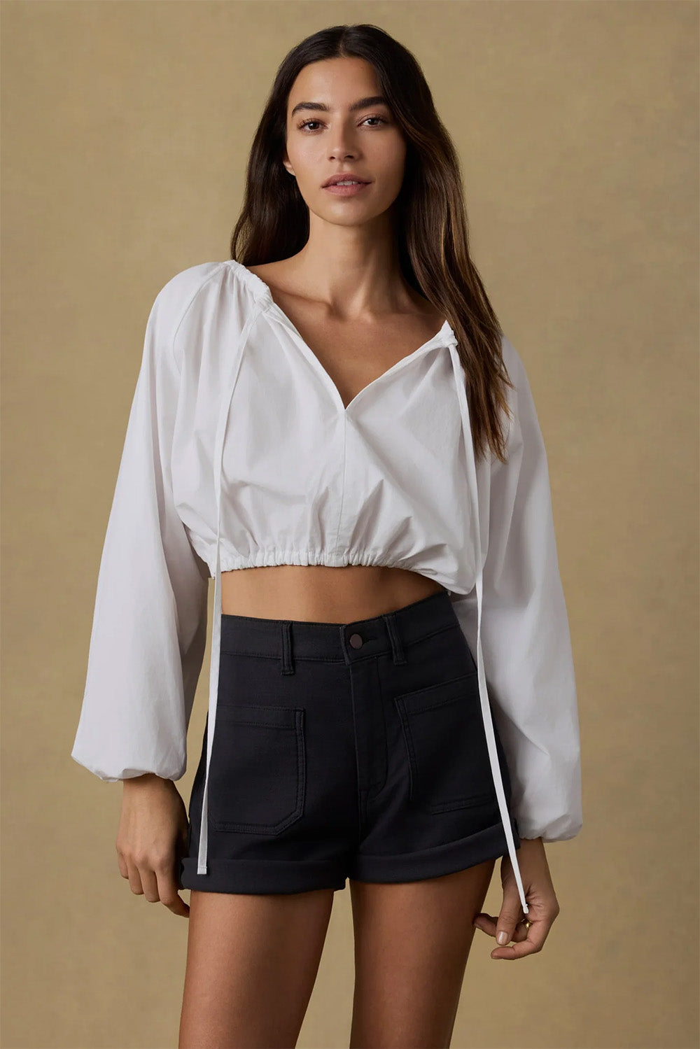 faherty nera top white front