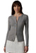 faherty paradise pointelle cardigan medium heather grey