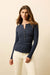 faherty paradise pointelle henley blue nights front
