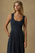 faherty sophia smocked dress navy lotus floral front