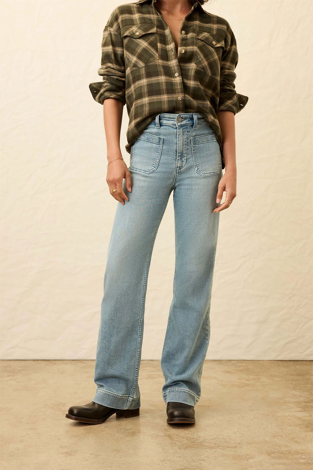 faherty stretch terry pant eastern shore wash front