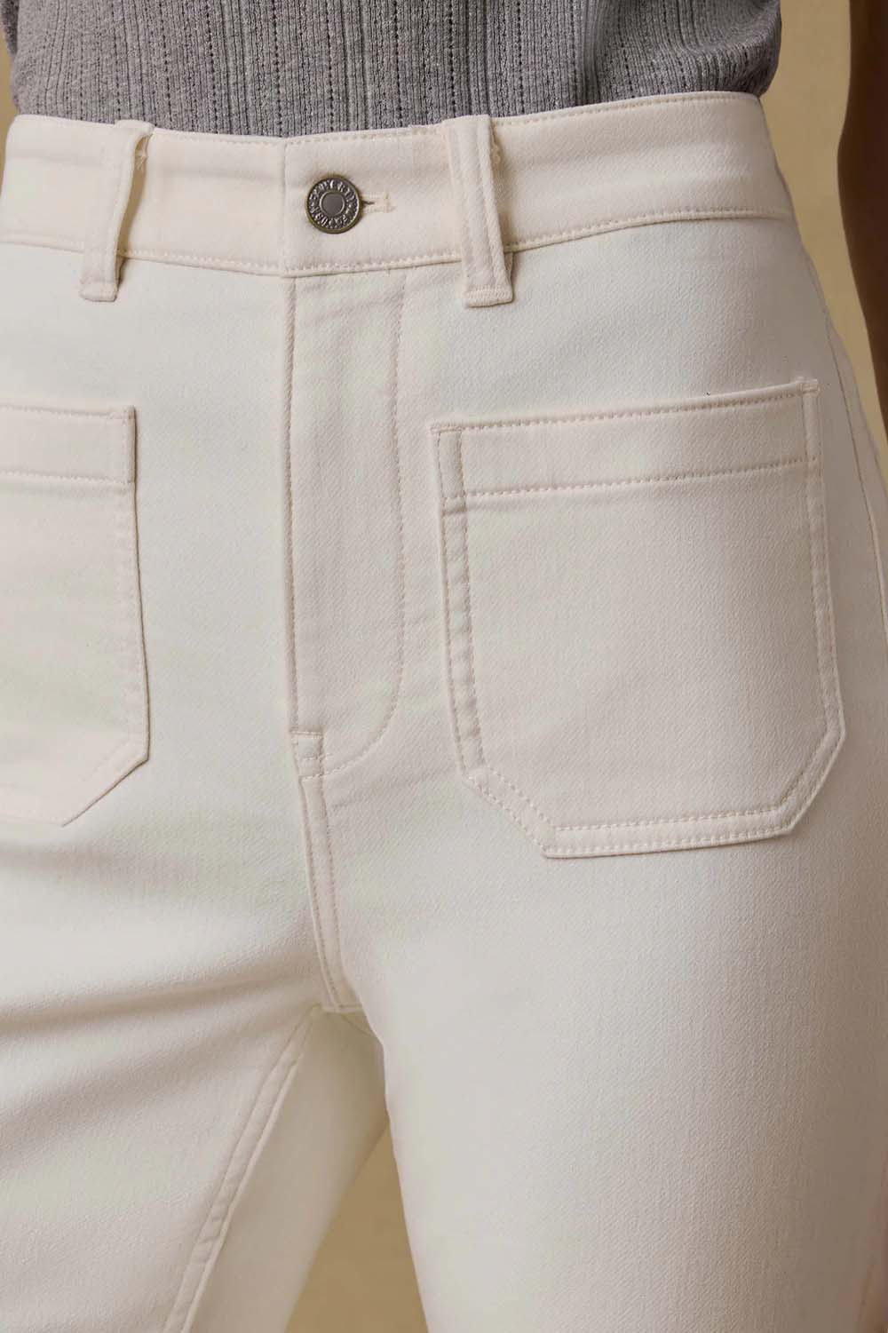 faherty stretch terry pant egret detail