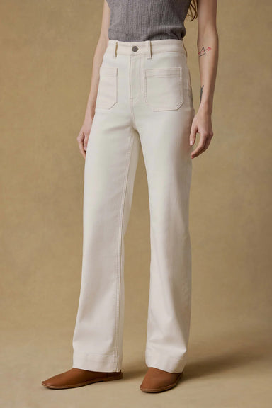 faherty stretch terry pant egret front