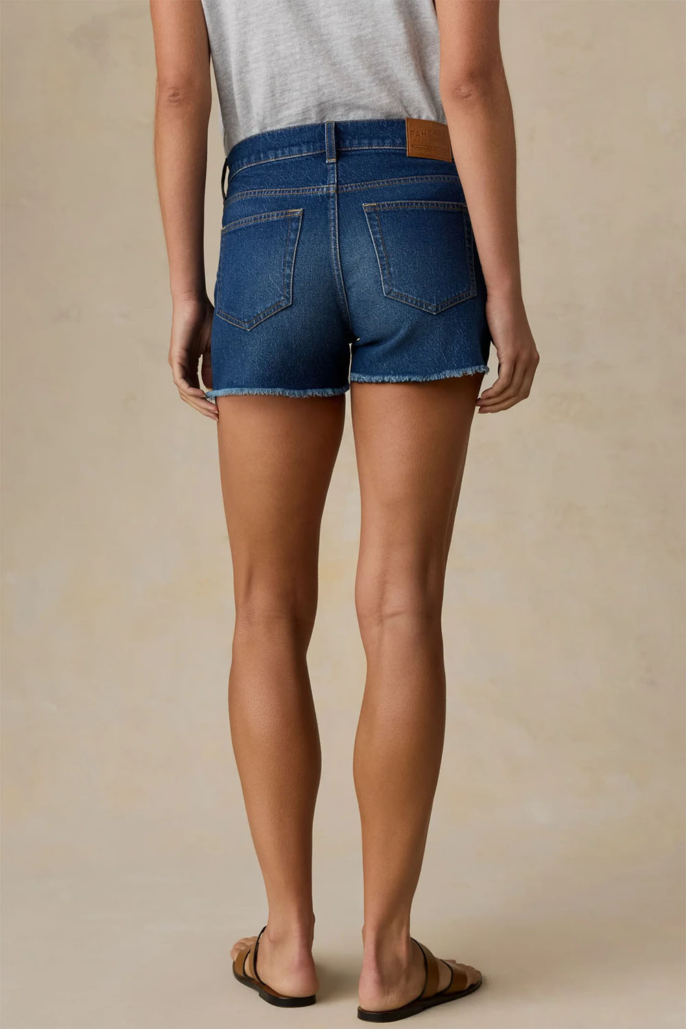 faherty sundrift denim short night cove wash back