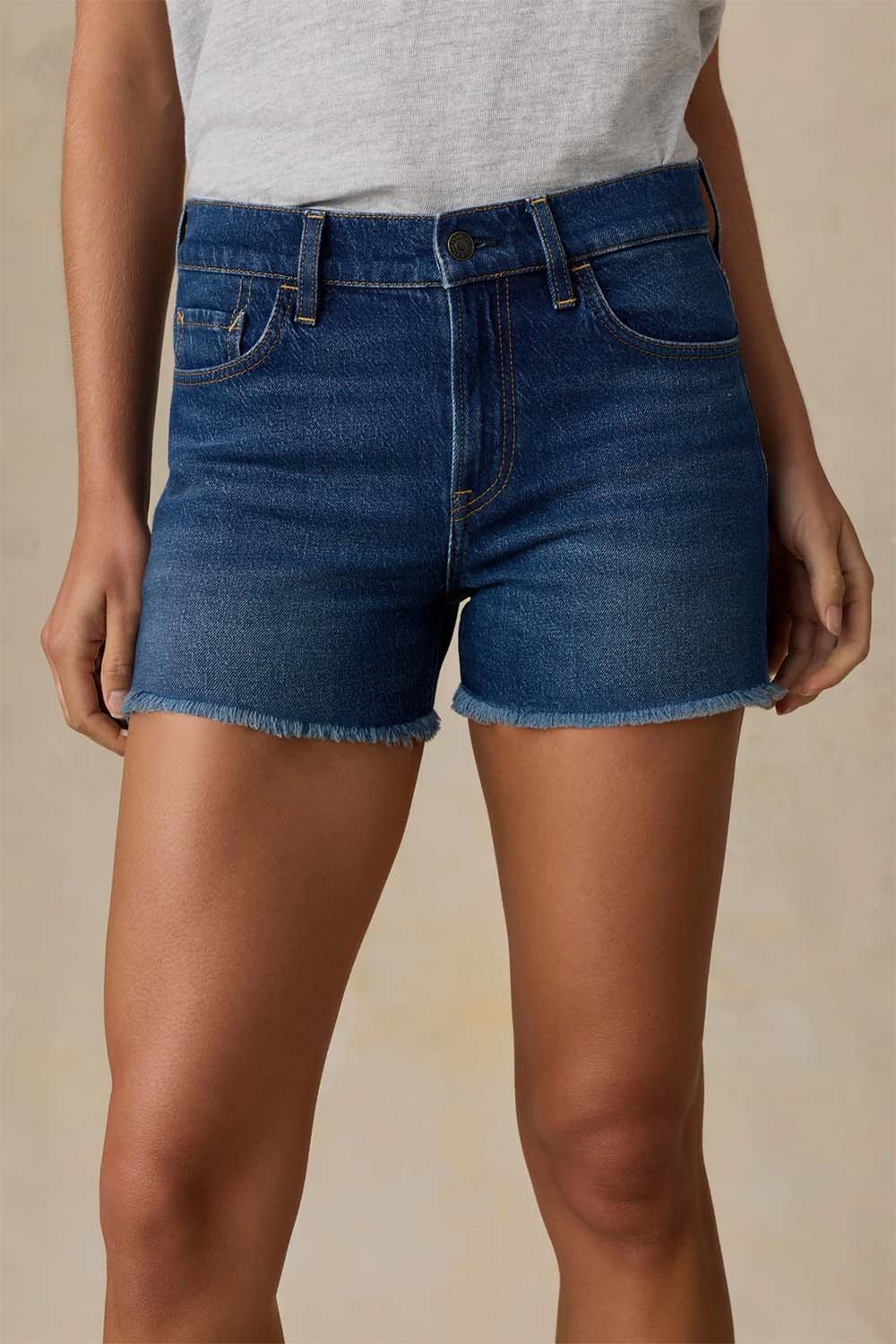 faherty sundrift denim short night cove wash front detail