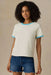 faherty sunwashed essential tee lemon sorbet front