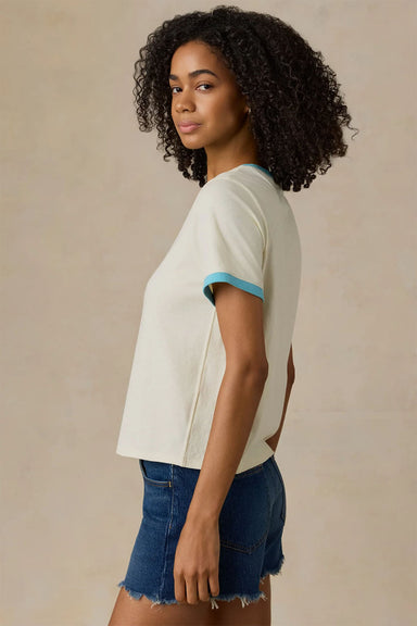 faherty sunwashed essential tee lemon sorbet side