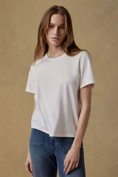 faherty sunwashed essential tee white front