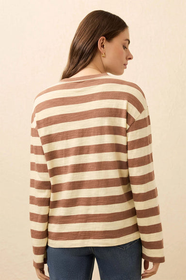 faherty sunwashed slub retro ls nutmeg stripe back
