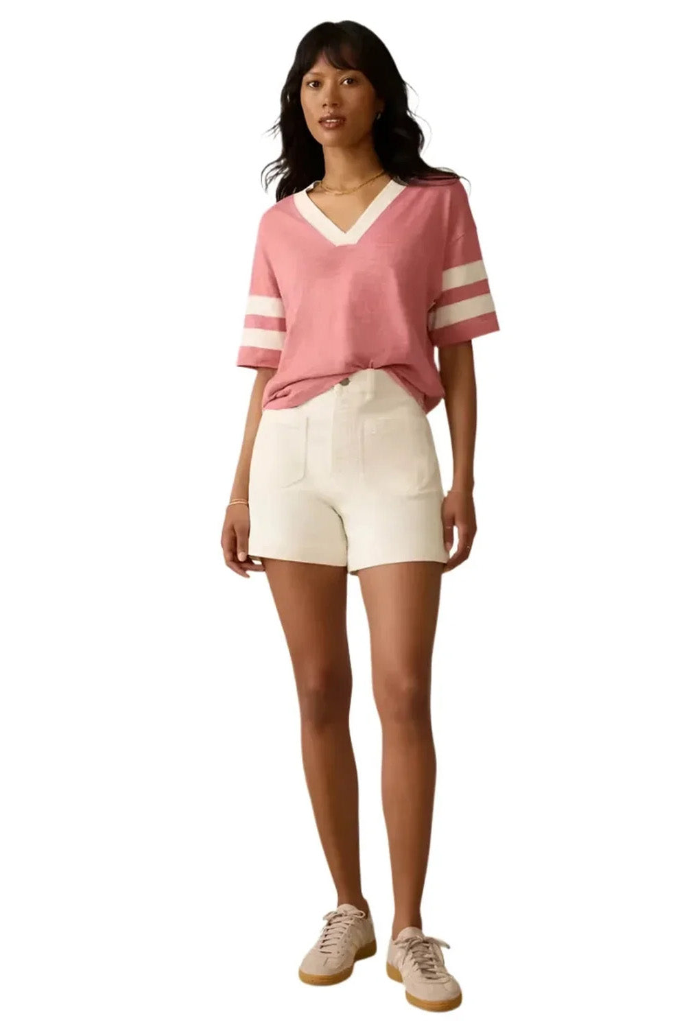 faherty sunwashed slub varsity tee faded flag