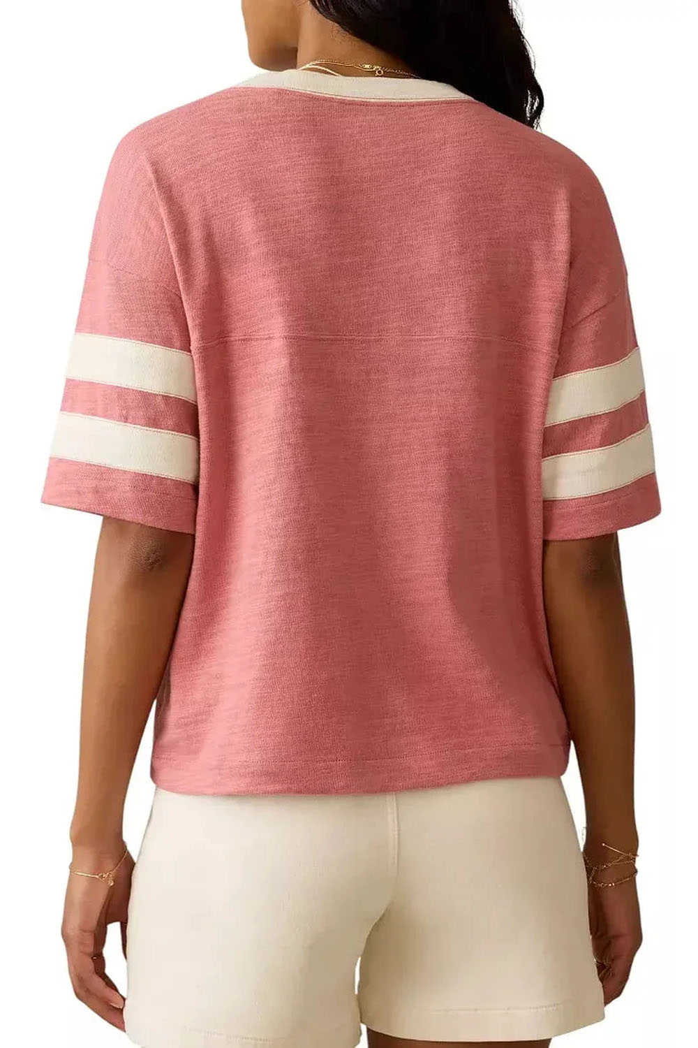 faherty sunwashed slub varsity tee faded flag back