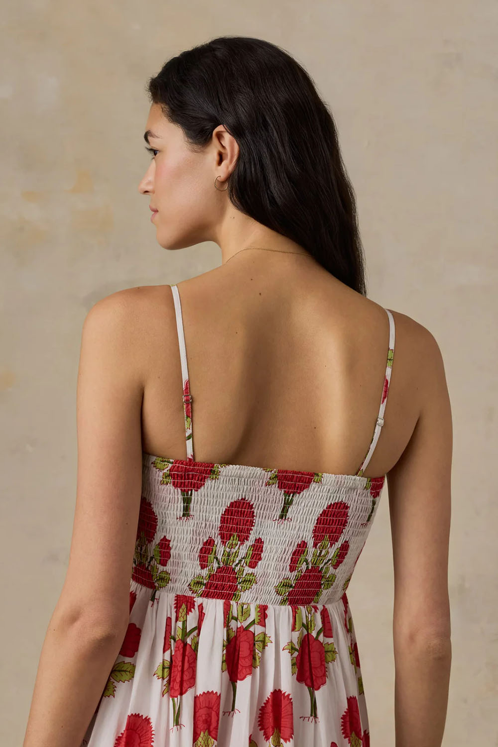 faherty voile alexi dress bloom poem back detail
