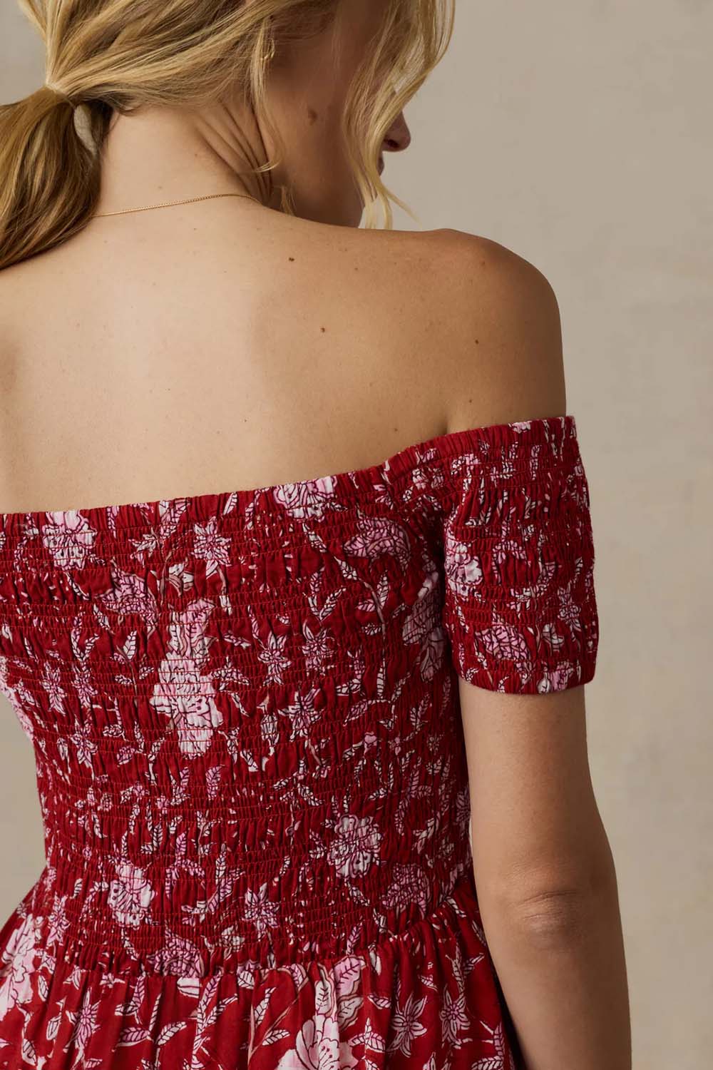 faherty voile sundance dress garden whispers back detail