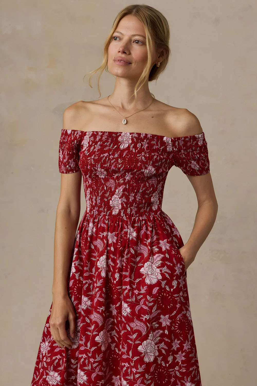 faherty voile sundance dress garden whispers