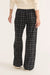 Marine Layer - Allison Trouser - Black/White Check - Back