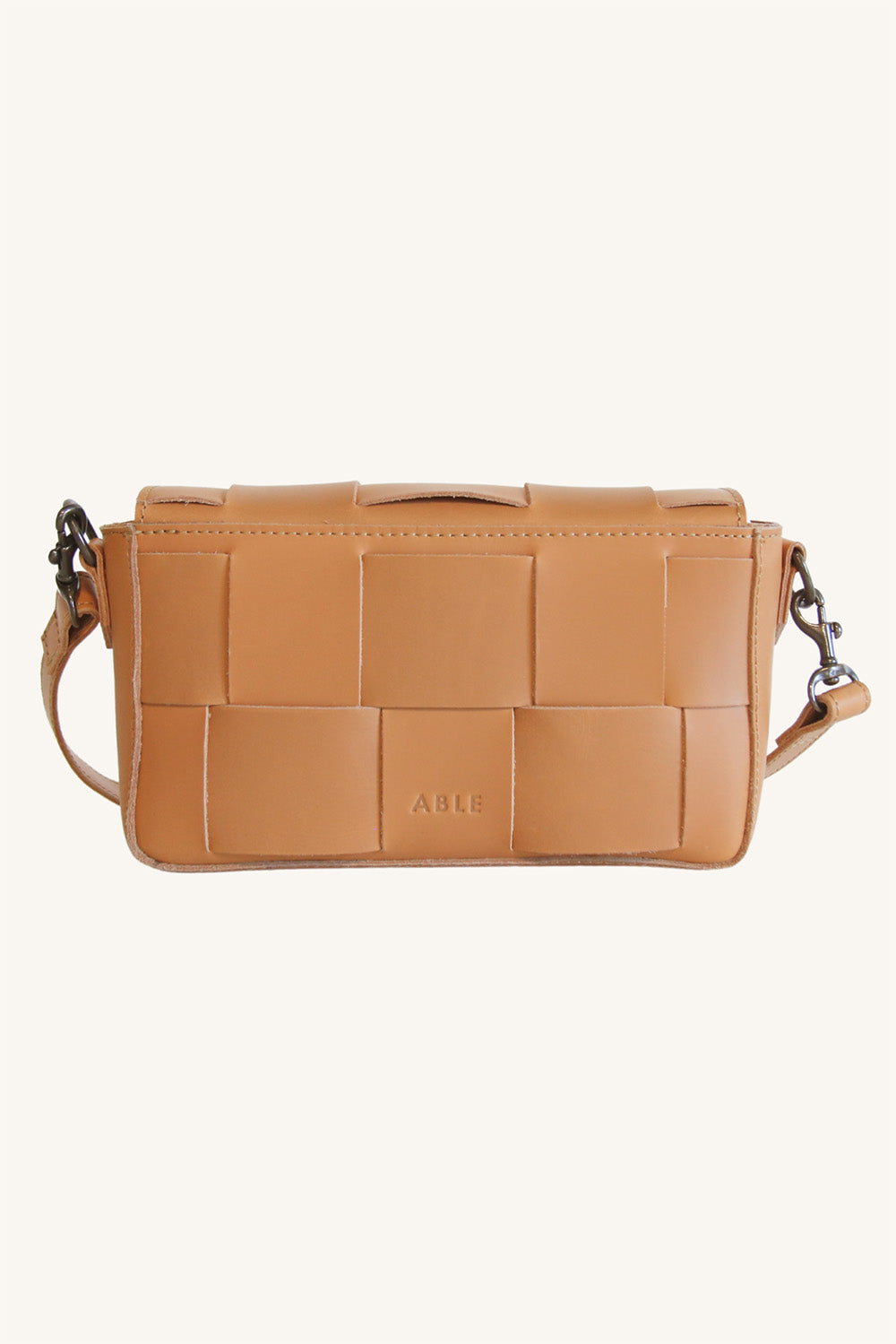 Able - Mini Flap Woven Crossbody - Mojave - Back