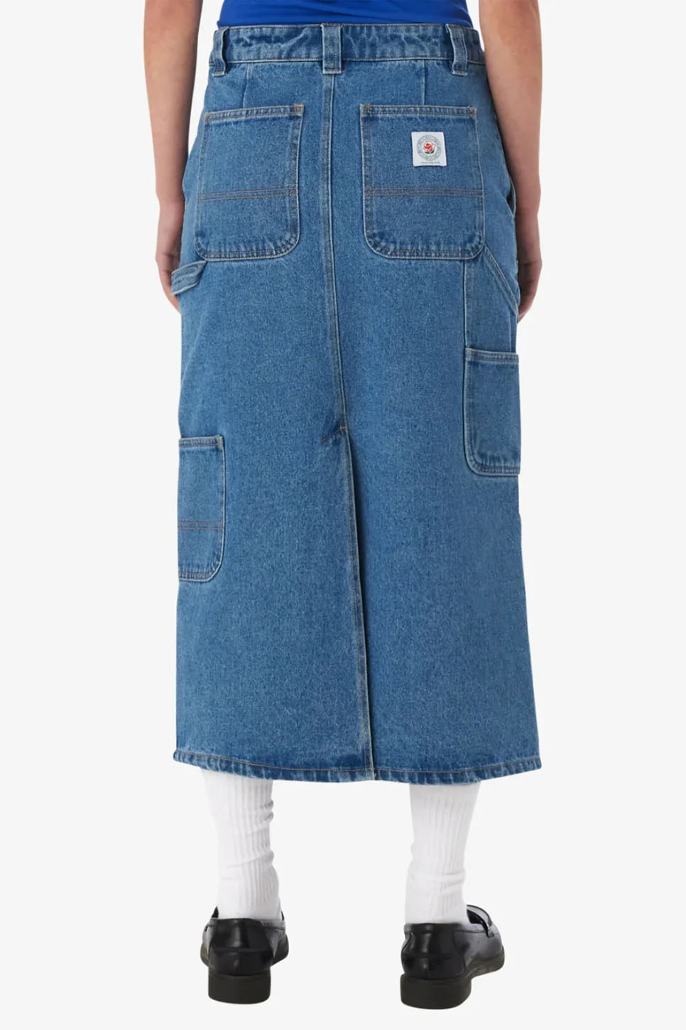 Obey - Garden Midi Skirt - Light Indigo - Back