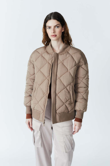 Deluc - Kai Reversible Bomber Jacket - Mink/Mink - Front