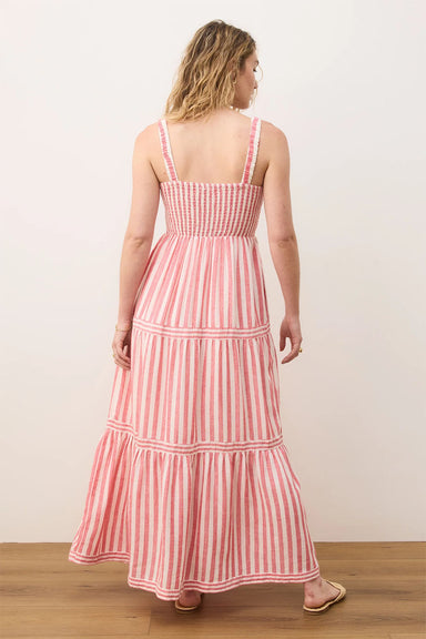 Marine Layer - Selene Maxi Dress - Hibiscus Stripe - Back
