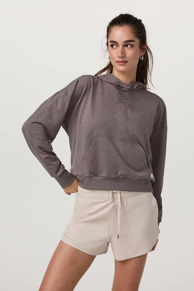 Vuori - Halo Modern Pullover Hoodie - Huckleberry Heather - Front
