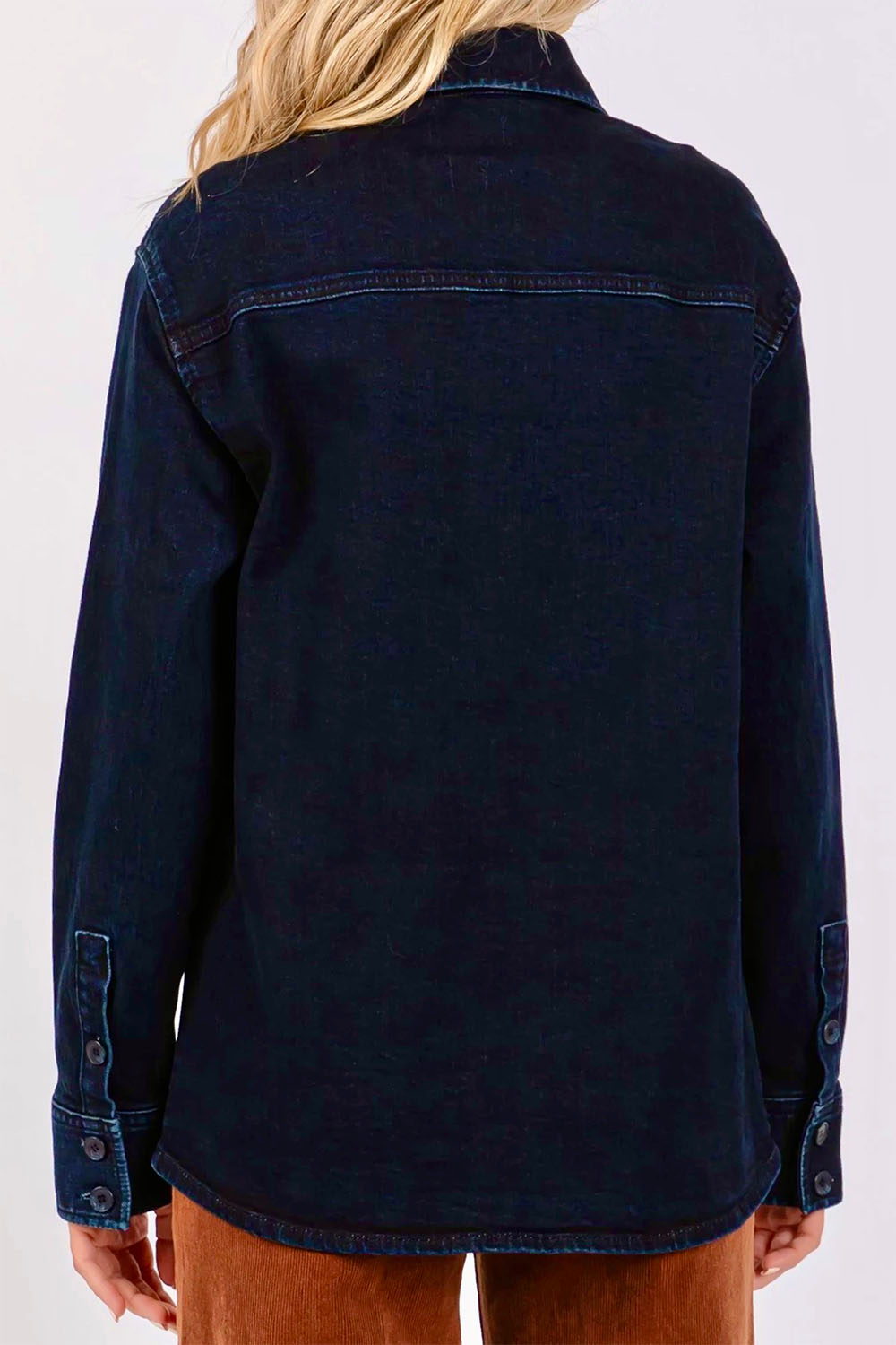 Letter to Juliet - Oversized Denim Shirt - Indigo - Back