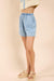 Sadie & Sage - Energize Elastic Waist Short - Chambray - Side
