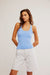 Free People - Clean Lines Racerback - Blue Vista - Front
