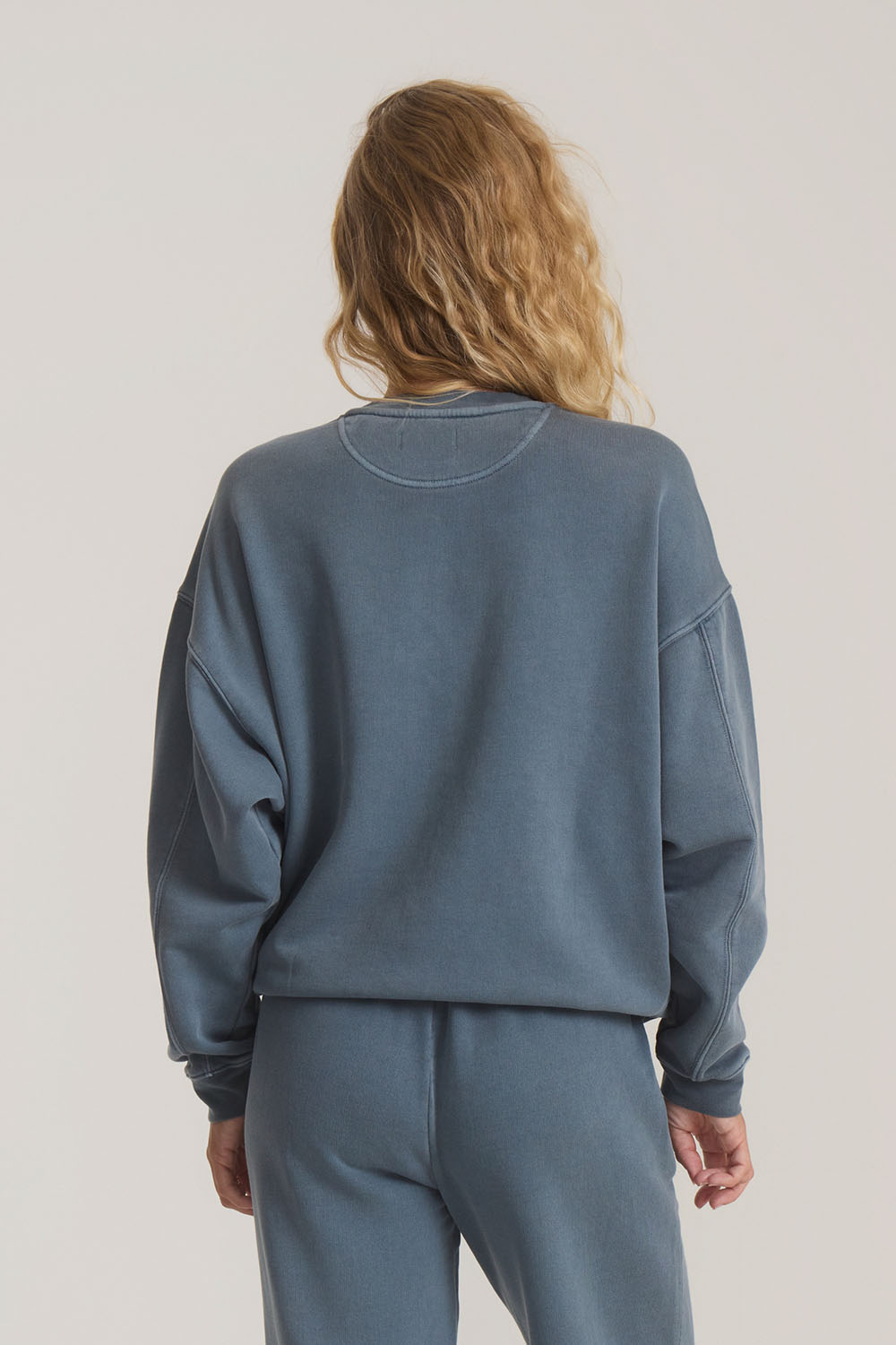 Roark Revival Made To Fade Fleece in Slate — Back view