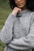 Finisterre Farne Crew in Dove Grey — Detail view