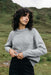 Finisterre Farne Crew in Dove Grey — Front view