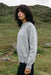 Finisterre Farne Crew in Dove Grey — Side view