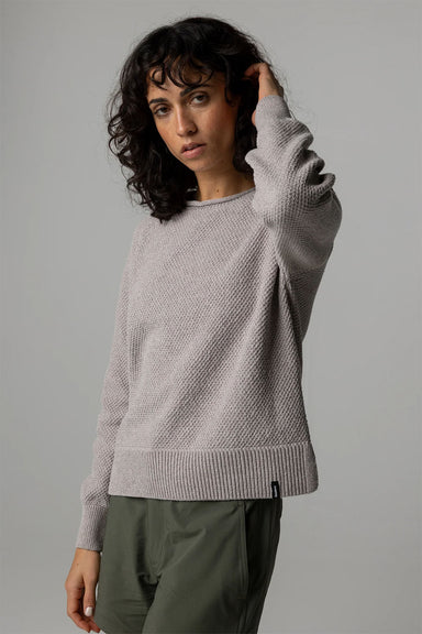 finisterre kerrow knit jumper oat