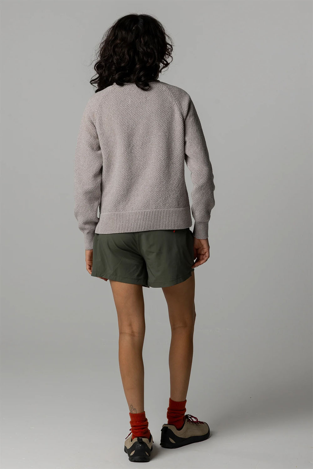 finisterre kerrow knit jumper oat back