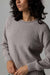 finisterre kerrow knit jumper oat detail