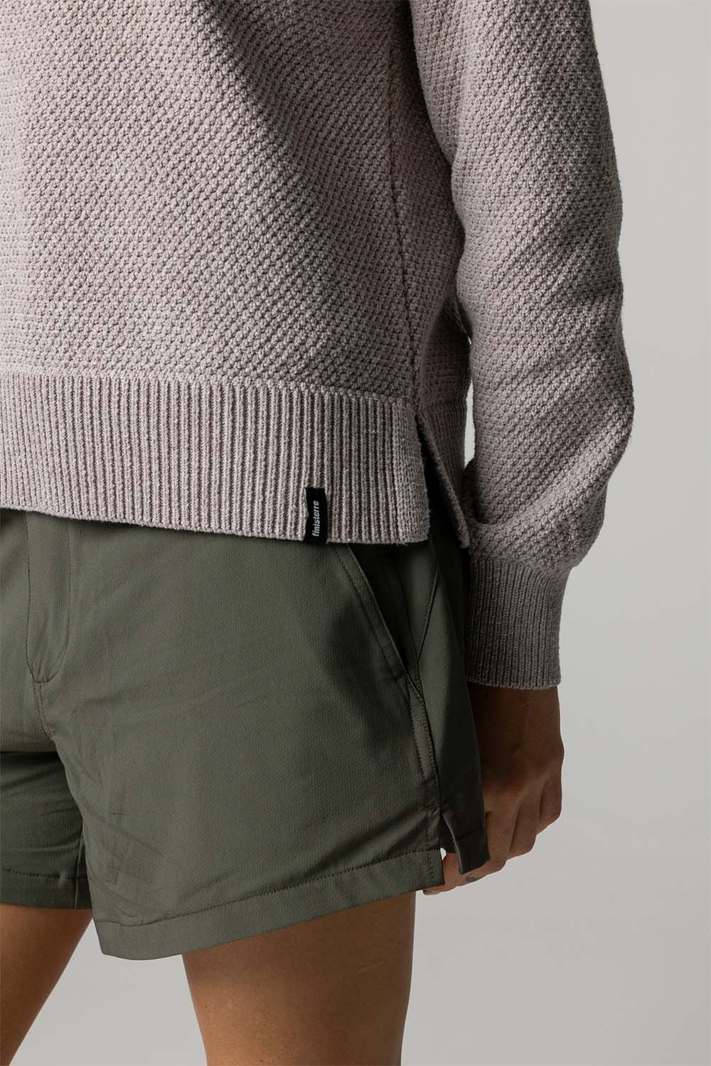 finisterre kerrow knit jumper oat hem