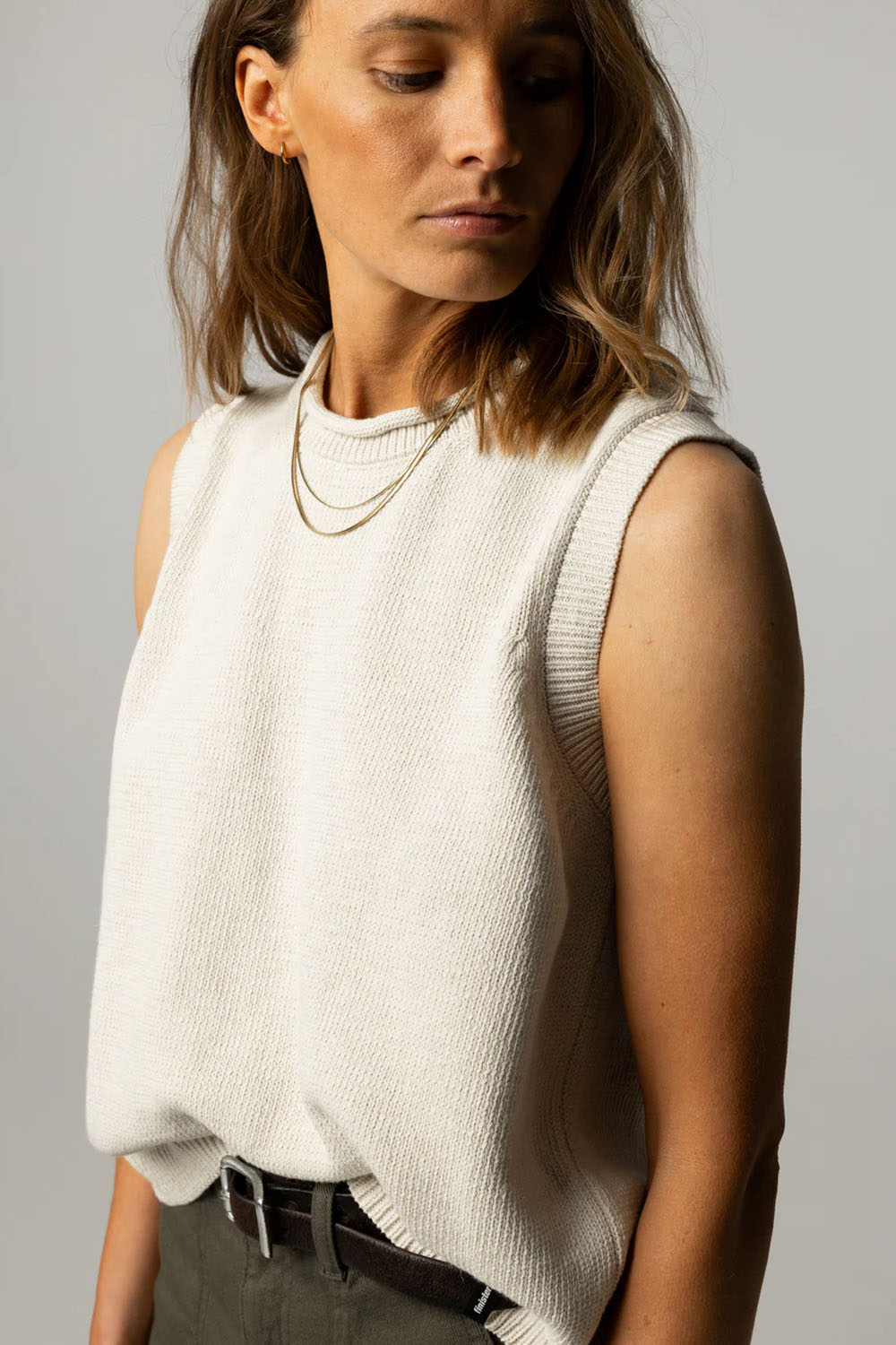 finisterre kerrow vest ecru
