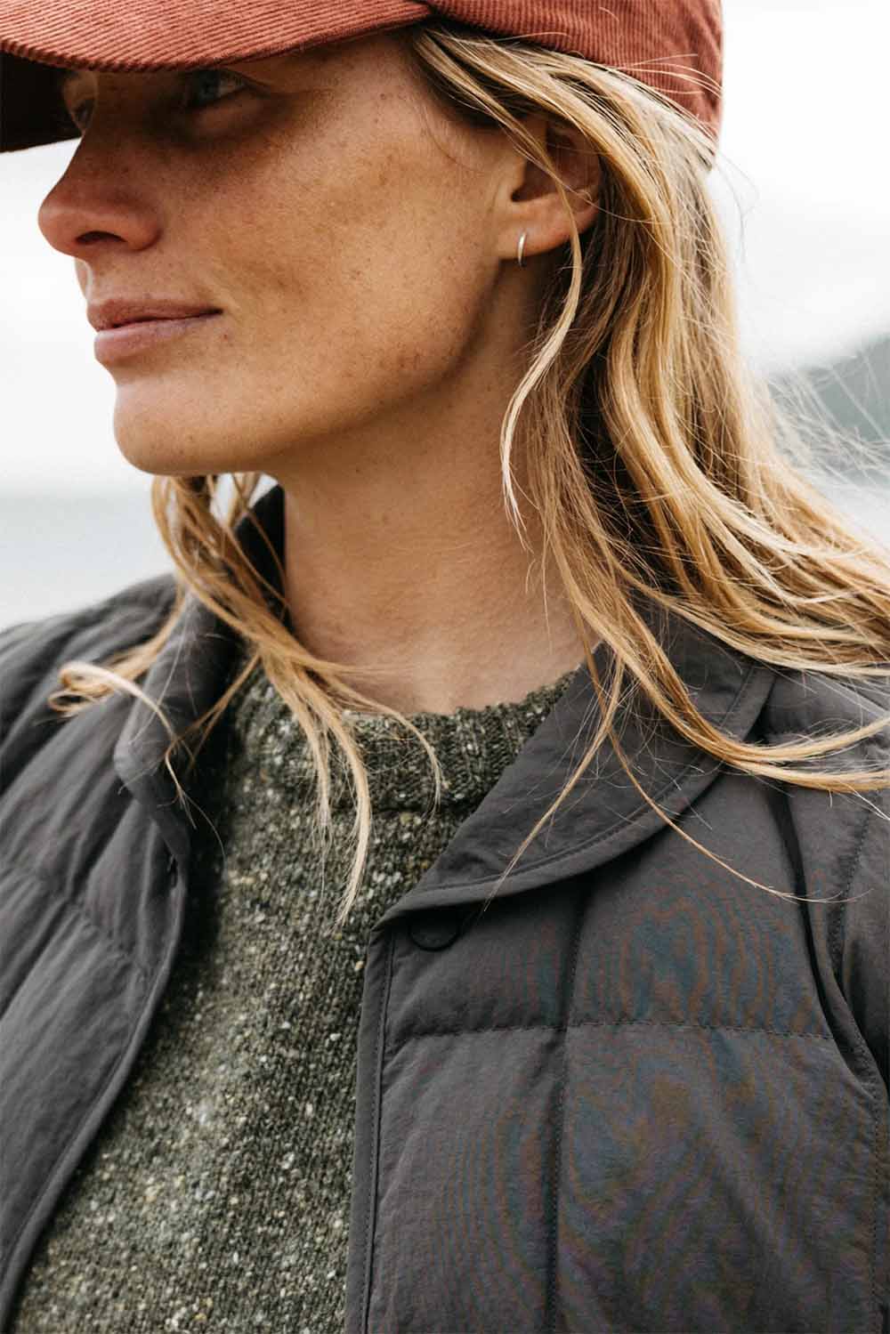 Finisterre - Lapwing Coat - Raven - Collar