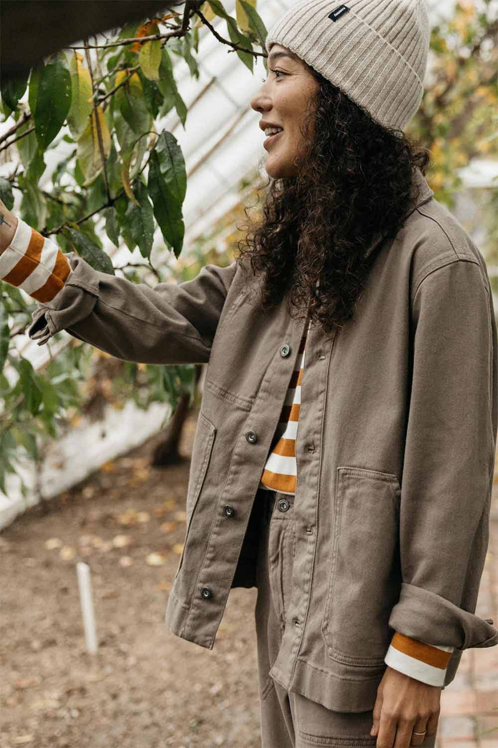 Finisterre - Yarrel Chore Jacket - Woodsmoke - Side