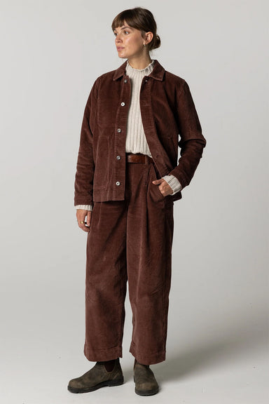 Finisterre - Yarrel Cord Jacket - Chestnut - Front