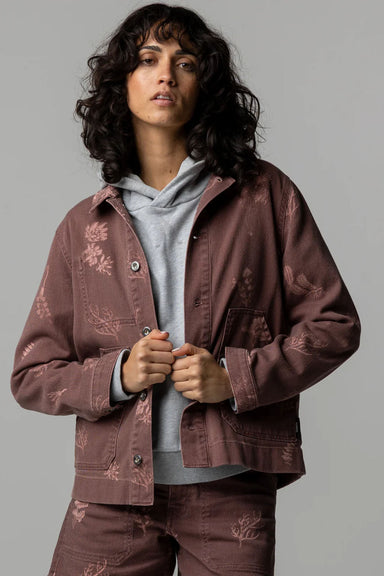 finisterre yarrel printed jacket floral marine