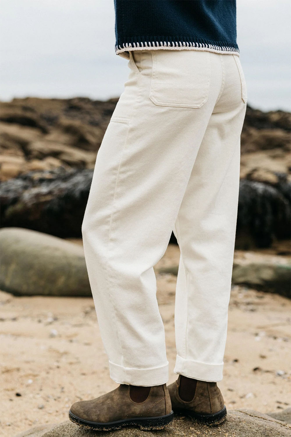 finisterre yarrel trouser ecru back