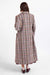 Sage the Label - Flower Bed Plaid Coat - Grey Wine Multi - Back