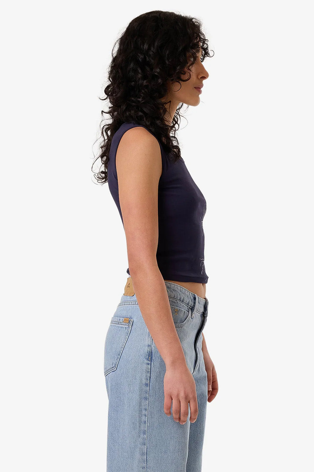 Thrills - Lupin Y2K Tank - Peacoat - Side